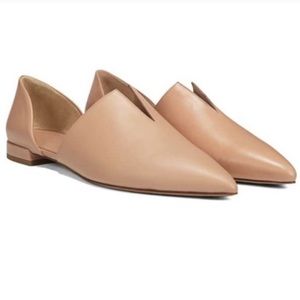 Vince Darlington Flat in nude leather